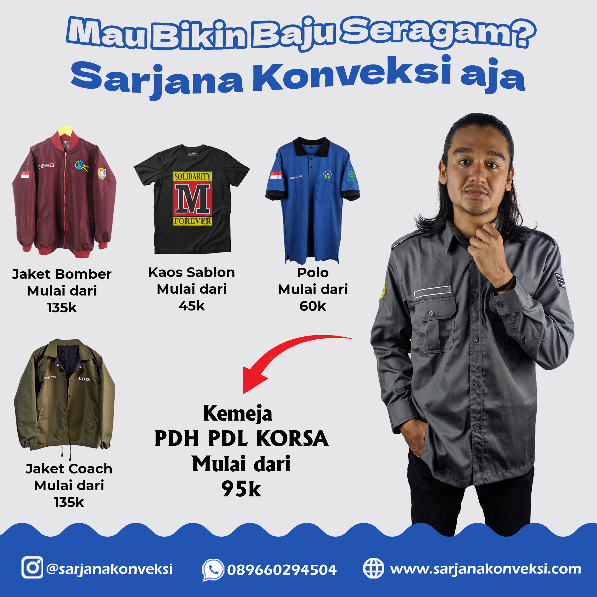 Konveksi PDH PDL Jaket Kaos di Tangerang