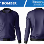 mockup desain jaket bomber