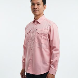 READY STOCK KEMEJA TACTICAL PINK